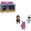 Bizak Stumble Guys 64113003-6 - Set di 3 statuette d'azione, 8 cm, Stumblebot Mk2, da collezione, licenza ufficiale per videogiochi di demolizione, per adulti fan e ragazzi o ragazze oltre 8 anni