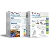 V-TAC Kit striscia led strip RGB smd5050 60led/m multicolore 7W/m IP65 SKU 212354