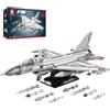 Reobrix Caccia F-16 Costruzione Set, Modello esposizione di caccia militare, Set di giocattoli dell'esercito con aereo Falcon Aeronautica Militare, 33027 Regali appassionati aviazione bambini 14+