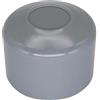 SKIR'CO (30 pezzi) Tappi per pali di recinzione, rotondi 40 mm Cappucci in plastica grigia per pali di recinzione rotondi, coperture per pali di recinzione, colore grigio finestra RAL 7040