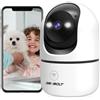 GENBOLT telecamera di sicurezza Wi-Fi per interni, sorveglianza domestica IP CCTV con rilevamento umanoidi, auto cruise nanny pet dog cam, baby monitor con allarme audio