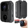 SECURITY TOYS Mini Telecamera Spia Nascosta, Telecamera Senza Wifi Per Auto, Microcamera Spia Per Parcheggi E Luoghi Senza Internet, Include Microsd 32GB, 11 Ore Di Batteria, Spy Cam, Videocamera Interno Esterno