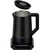 Haier Bollitore I-Master Serie 5, Acciaio inox, Capacità 1,7 L, 7 livelli di temperatura 40-100, Funzione Keep Warm, Bollitura per tazza singola, 2000 W [Nero]