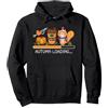 Autumn Harvest Gifts by KAEDAM Autunno Caricamento Zucca Spice Latte Chipmunk Ringraziamento Felpa con Cappuccio, Unisex per adulti, Nero, M