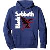 Black Sabbath Classic Rock Devil Angel Band Anni '70 Felpa con Cappuccio, Unisex per Adulti, Navy, L