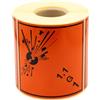 MD Labels Etichette classe 1.1G, esplosivi, 100 x 100 mm, 500 per rotolo, autoadesive per trasporto