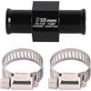 Qiilu Adattatore di temperatura dell'acqua Adattatore del sensore di temperatura del motociclo in lega di alluminio con 2 morsetti(18mm)