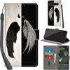 Haninsuze Cover per Google Pixel 6A Custodia Cover Pelle Libro Portafoglio con Porta Carte Magnetica Protezione Antiurto Cuoio Flip Case Custodia Cover per Google Pixel 6A, ala