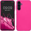 kwmobile Custodia Compatibile con Samsung Galaxy A25 Cover - Back Case Morbida - Protezione in Silicone TPU Effetto Metallizzato rosa metallizzato