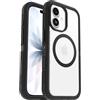 OtterBox Defender Series Pro XT Clear MagSafe cover per iPhone 17, resistente a shock e cadute, ultra robusta, testata 7x vs le norme anti caduta MIL-STD 810G, Trasparente/Nero, Senza Retail Package