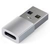 Satechi Adattatore USB-A a USB-C, Trasferimento Dati Ultra Veloce 10 Gbps e Ricarica 15W, Progettato per CarPlay, PC e Laptop Mac e Windows