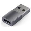Satechi Adattatore USB-A a USB-C, Trasferimento Dati Ultra Veloce 10 Gbps e Ricarica 15W, Progettato per CarPlay, PC e Laptop Mac e Windows