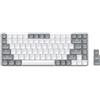 Satechi Tastiera Meccanica 75% SM1 𝗤𝗪𝗘𝗥𝗧𝗬 𝗨𝗦, Bluetooth, 84 Tasti, Retroilluminata e Ricaricabile, Ideale per Gaming, per Mac e Windows (Grigio Chiaro-Bianco, Layout Americano)