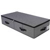 iwill CREATE PRO 90 x 42 x 18 cm, Contenitore Rigido per Abiti Sotto Letto, Pieghevole e Lavabile, Coperchio Morbido con Cerniera, Grigio Nero