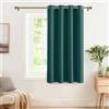 PONY DANCE Tenda Oscurante Camera da Letto Moderne Tende Termiche Isolanti per Soggiorno Blackout Curtains per interni 1 Pezzo L 140 x A 180 cm, Verde Scuro