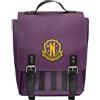 Cinereplicas Mercredi - Sac à dos Académie Nevermore - Violet - 25 * 32 * 13 cm - Licence Officielle