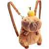 OptiPlay Zaino Capybara, Borsa Per La Scuola Di Capybara, Capybara, Spegno Di Peluche Capybaba Caring, Zaino Della Capybaras School, Capybara Taglia La Borsa Scolastica, Per I Ragazzi Ragazze Bambini (C)