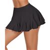 Avidlove Minigonna da Donna Mini Gonna Sexy Gonne Ruffle Plissettata Gonna Corta Sportiva Corta Base Skater Gonne Tennis Versatili