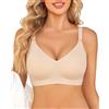 Avidlove Reggiseno senza ferretto da donna, reggiseno push-up, Nude, M