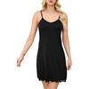 Sopesil Sottovesti da Donna Pizzo Sottoveste Completa Senza Spalline Camicia da Notte Eleganti Mini Abiti Sexy,S,Beige