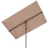 blumfeldt Flex-Shade XL ombrellone protezione solare, superficie: 150 x 210 cm, materiale: poliestere, fattore di protezione UV 50, palo di sostegno in alluminio, idrorepellente, taupe