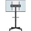 BONTEC Supporto TV da Pavimento per Schermi Plasma/LCD/LED 23-60 Pollici con Ruote, Carrello Staffa Porta Mobile Supporto TV Fino a 25 kg, Max VESA 400 x 400 mm