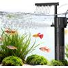 hygger Filtro Interno per Acquario, 300L/H 5W Regolabile Fish Tank Filter, Power Quiet Aquarium Filter with Rainfall Aeration per 15-55L Freshwater And Saltwater Aquariums
