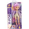 K-POP IDOL Bambola Nari Bambole alla moda Stile K-Pop Power Idol, capelli lavanda. 3 accessori per creare outfit Età 3+
