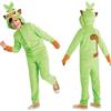 Disguise Pokémon Grookey Hooded Jumpsuit Costume for Kids, Classic Size Large (10-12)