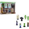 Bizak Minecraft Confezione da 8 statuette da 5 cm, scatola Deluxe 1, 2 modelli di personaggi da collezione, licenza ufficiale per videogiochi di costruzione e Bricks, adulti Fan e ragazzi o ragazze