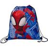 CARTOON Sacca con spallacci in corda e chiusura a coulisse borsa 40 x 35 cm accessorio per bambini (Kuromi)