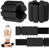 HUTHUHNHN Pesi da polso, pesi regolabili per polso e caviglia per donne e uomini (0,5 kg ciascuno), confezione da 2 braccialetti indossabili in silicone adatti per passeggiate, yoga e palestra, allenamento