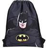DC Comics - Borsa da scuola per bambini Batman con coulisse - Borsa per bambini - Regalo di merchandising ufficiale per ragazzi