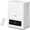 FOHERE Umidificatore Ambiente 6L, 60H Autonomia, 28dB Ultra Silenzioso, per Grandi Stanze, Camera, Neonato, Sensore Umidità, Timer 16H, Luce Notturna, Diffusore Olii, Bianco