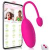 Iatupke Ovetto Vibrante Donna Telecomando con App 9 modalità, Vibratoriper Donne Vibratoreper Donna Wireless Professionale Vibratore Clotoride Piccolo Sexytoysys Coppia Vibratori Sex Toys Pink