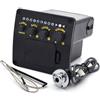 ARMYJY Preamplificatore per chitarra acustica EQ-Tuner Pickup System con pickup piezoelettrico., 2074800221