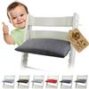 BambiniWelt by Rafael K. BambiniWelt Tripp Trapp - Cuscino di ricambio per sedia con seggiolone Stokke, 1 pezzo, imbottito e lavabile, cuscino con chiusura in per sedia per bambini mod. 3 (1 pezzo mélange grigio scuro)