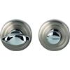 Alpertec WC Alpertec Rosetta con chiavistello Sper metallo cromato/acciaio maniglia della porta maniglia porta guarnizioni, 32980610 K1