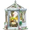 Fsolis Book Nook Florist, kit fai da te BookNook per adulti, casa delle bambole in miniatura, puzzle 3D in legno per libreria, decorazione per la stanza