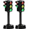 WANGCL 2PCS semafori giocattolo Mini LED Traffic Stop Light per bambini educativi