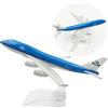 YGCHEN Aereo Modello Lega KLM 747 - PHBFW Aeroplano Modello 1/400 Scala Diecast con Supporto Modello di Aeroplano in Metallo Statuetta Miniatura Modelli Collezione