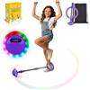 Anyingkai Anello di Salto della Caviglia,Palla per Caviglia con Luce LED Lampeggiante,Giochi caviglia di salto,Jumping Ball Palla da Salto Pieghevole per ragazze ragazzi regalo,esercizio fisico (Viola - B)