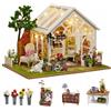 CUTEROOM Set fai da te in miniatura per casa delle bambole, modellismo con luce LED, progetto fai da te, compleanni, Natale e appassionati di bricolage (Sunshine Greenhouse)