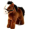 Uni-Toys - Cavallo, in piedi, marrone (senza sella) - 23 cm (lunghezza) - cavallo di peluche - peluche peluche