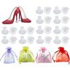 kiorziesk 12 Paia Protezione Per Tacchi Alti Proteggi Tacco Heel Copri Tacchi Salvatacchi Copri Tacchi Per Scarpe Donna Matrimonio Protezione Ricambio Di Tacco Alto Donna Sostituzione Cover Dimensione XS S M L