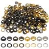 QUARKZMAN 400Pz Super Piccoli Kit Occhielli in Metallo 6mm/1/4 Foro Occhielli per Teloni Piccolo Occhiello Auto Supporto per Scarpe Vestiti Cinture Borse Progetto DIY, 4 Colori