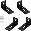 Yemiany 4 pezzi Staffe Angolari per Legno 90 Gradi Supporti Angolo Retto Staffe, Staffe a L, Supporti angolari rettangolari, Staffe Angolari L per Mobili (80 x 40 x 30 x 3)