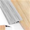 MEKOTRIN Soglia Di Dislivello Pavimento, 2mx15mm Strisce Di Copertura Per Pavimenti, Profilo Di Raccordo Per Pavimenti Per Pavimenti In Parquet Soglie In Laminato (Grigio)