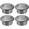 QUARKZMAN 4Pz 1.18 (30mm) Passacavi in Nylon per Scrivania, Copertura Foro per Cavi in Plastica, Organizzatore di Cavi per Scrivania o Armadio per Computer, Nero