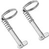 DesertBoy 15 pezzi M4,5/M6/M8 Coppiglie a Scatto, Coppiglie per Trattore, Sicurezza Rotondi